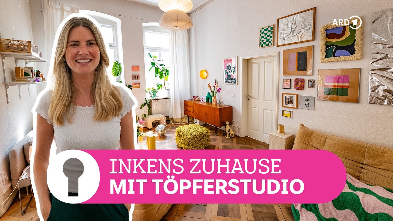 Töpfern und Wohnen im Altbau: Inkens kreative Mietwohnung in Mannheim | ARD Room Tour