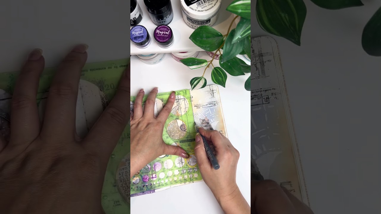 SECRET DIARY journal page tutorial by @suchijournalive  #artandcraft
