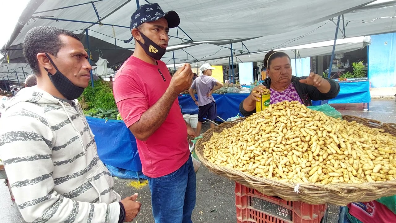 Feira livre em Monte alegre no estado de sergipe Brasil