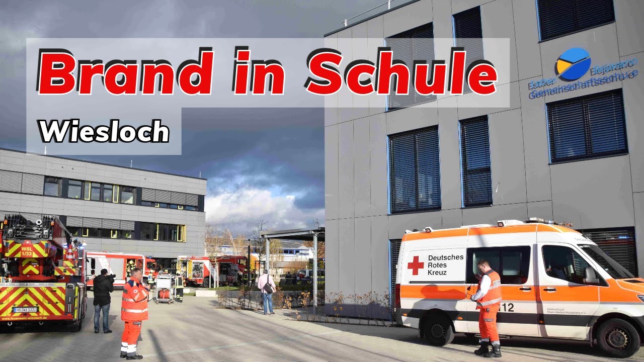 Brand in Schultoilette in Wiesloch - 340 Schüler evakuiert-  war es Brandstiftung?