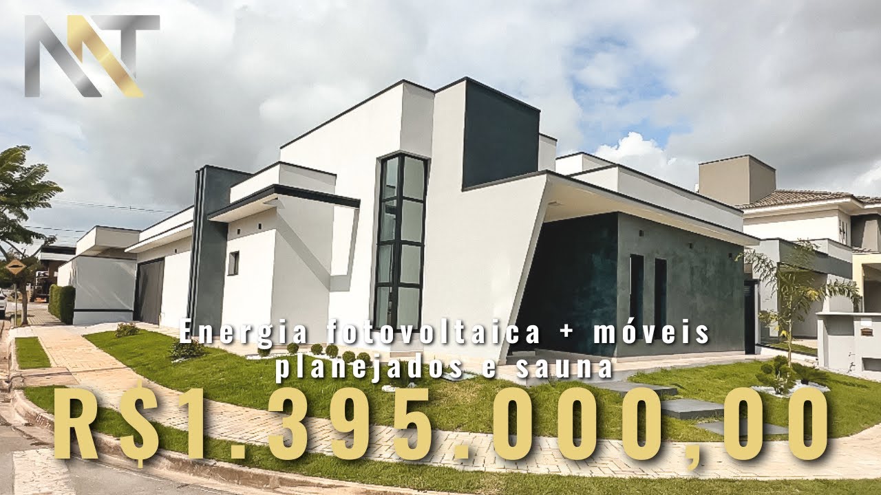 CASA NOVA COMPLETA COM ENERGIA FOTOVOLTAICA - 3 SUÍTES E ESCRITÓRIO - OUROVILLE EM TAUBATÉ/SP