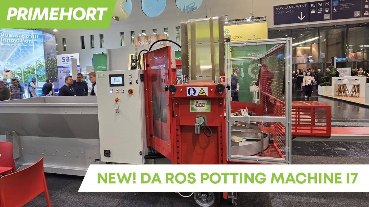 NEW! Da Ros Potting Machine I7 — close up footage at IPM ESSEN, the leading horticulture trade fair