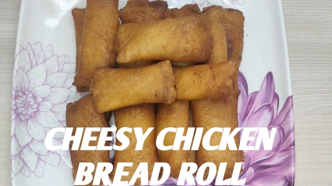 Cheesy creamy chicken bread roll😋