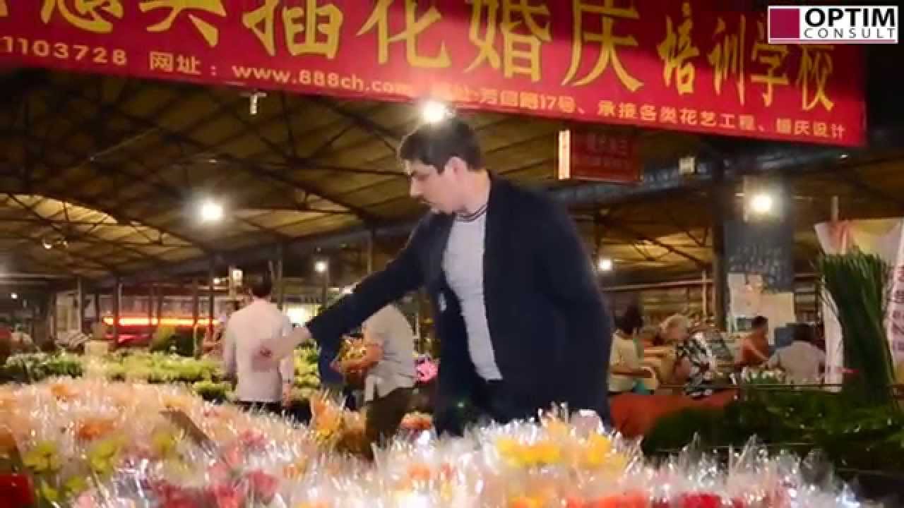 Китай. Оптовый рынок цветов в Гуанчжоу: сверхдоходный бизнес