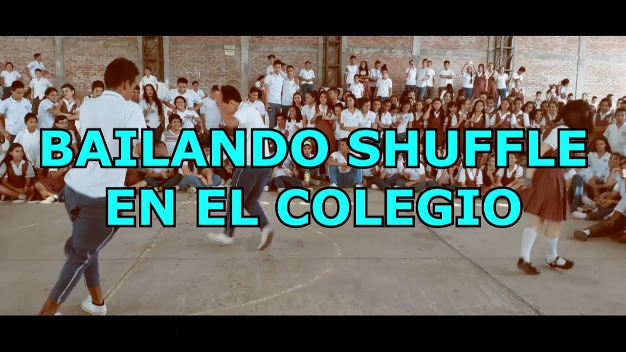 BAILANDO SHUFFLE  EN EL  COLEGIO