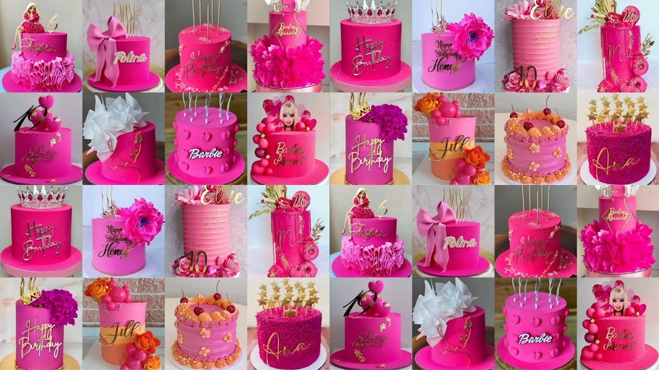 💖💃Pink Colour Cake Designs 2025/Pink Cake Design/Birthday Cake/Cake Designs For Girl/Cake Design