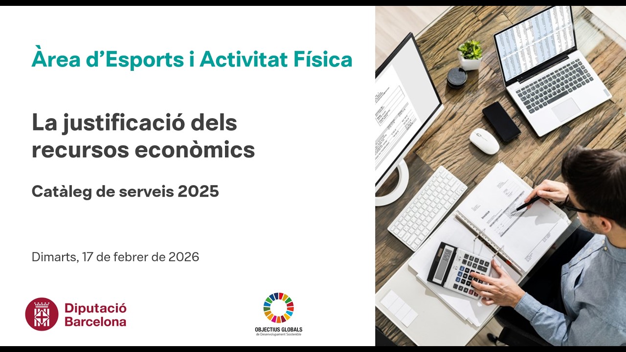 La Justificació dels recursos del Catàleg de serveis d’esports 2025 de la Diputació de Barcelona