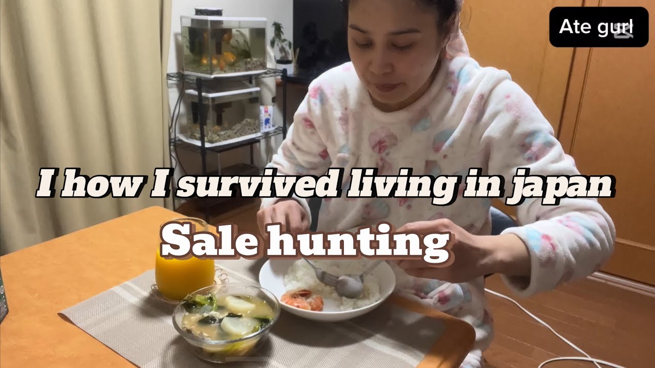 How I survived living in japan/ Filipino worker / sale hunting/ cooked sinigang na hipon/ laundry