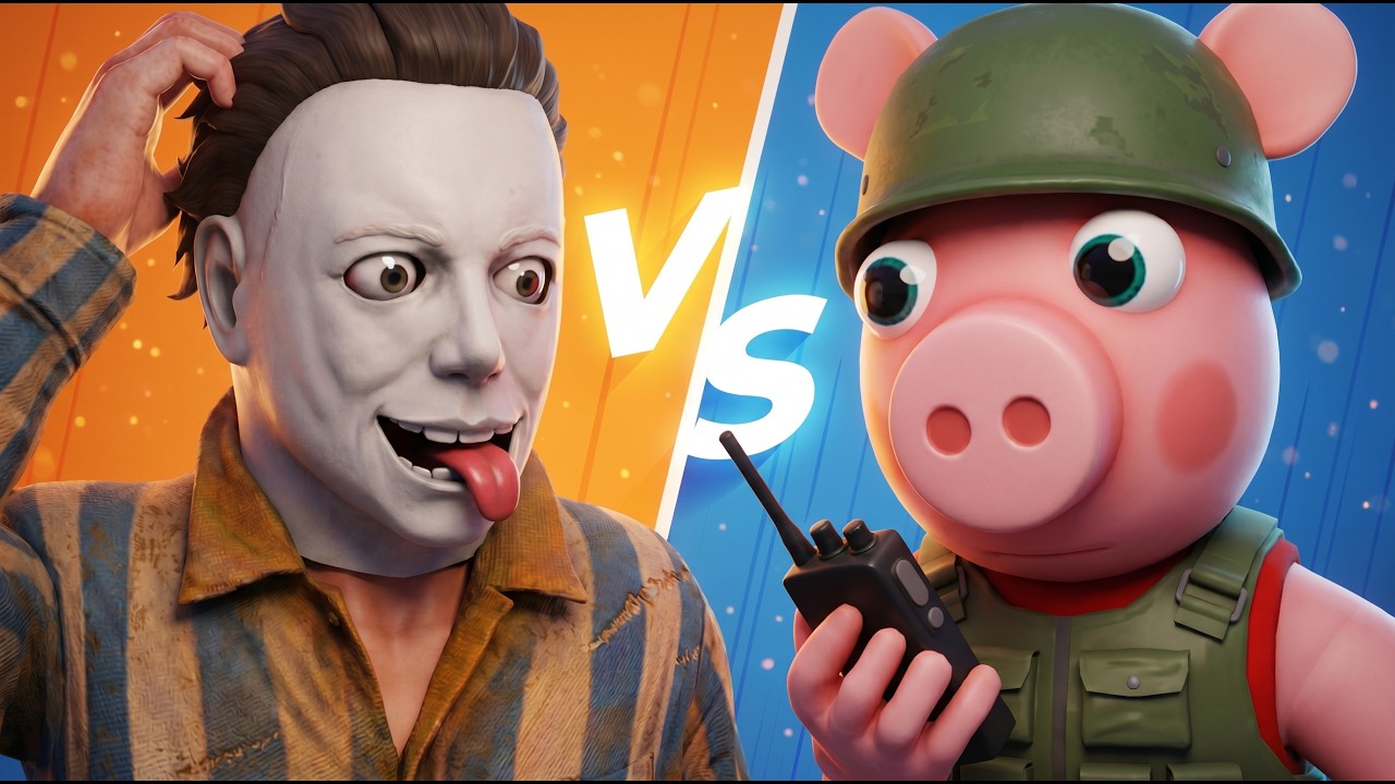🐷ROBLOX PIGGY vs MICHAEL MYERS – LA PELÍCULA (Español Bob Animación Parodia Animada 3D)