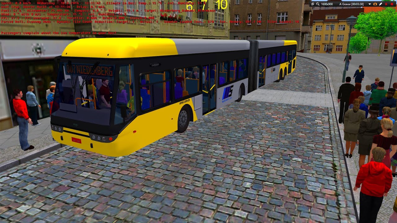 [OMSI 2] Quadbus Brt Super Articulado Mapa Felsheim Linha 7 + G27 