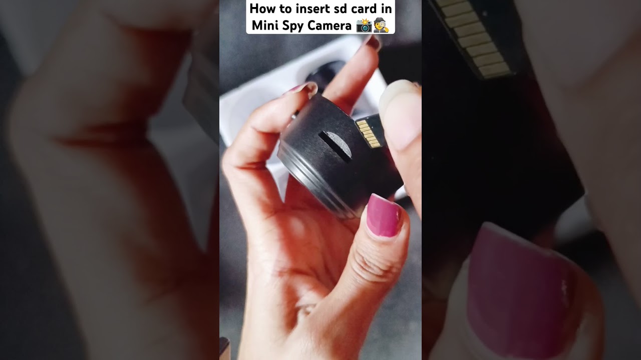 How to insert sd card in mini spy camera 📸🕵️😎 #shorts #trending #viralvideo #spycamera #technology