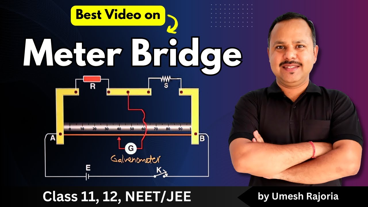 16. Meter Bridge Construction & Working | Current Electricity | 12th physics #physics #cbse #neet