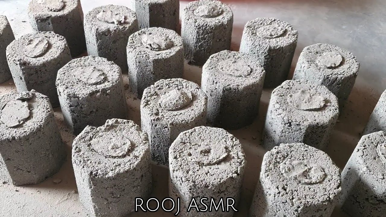 ASMR ♡ Floor Crumbling Series (Part-2) Stoney Sand Cement Blocks Dry Floor Crumbles🤤 Satisfying