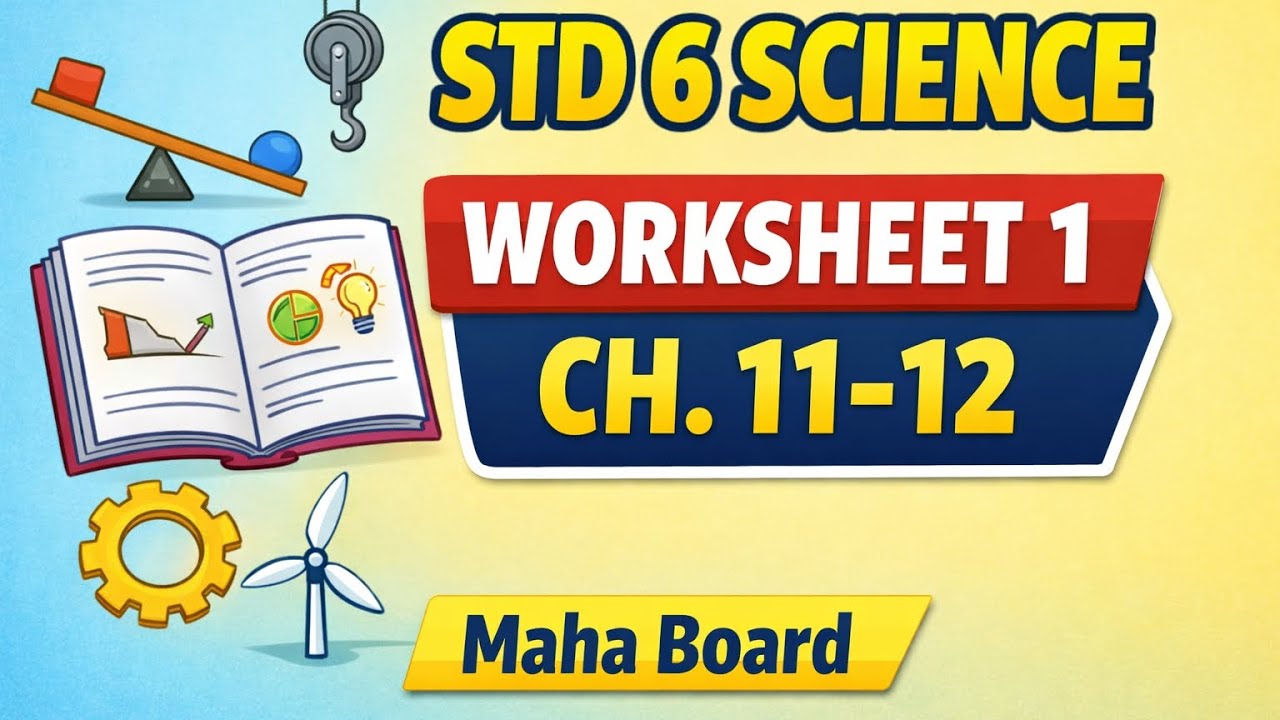Std 6 Science | Ch 11 Work & Energy + Ch 12 Simple Machines | Maharashtra Board l Q&A Explained