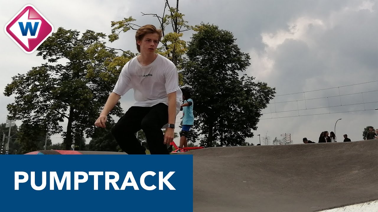 Skateboarden, stuntsteppen en mountainbiken op eerste pumptrack van Den Haag - OMROEP WEST