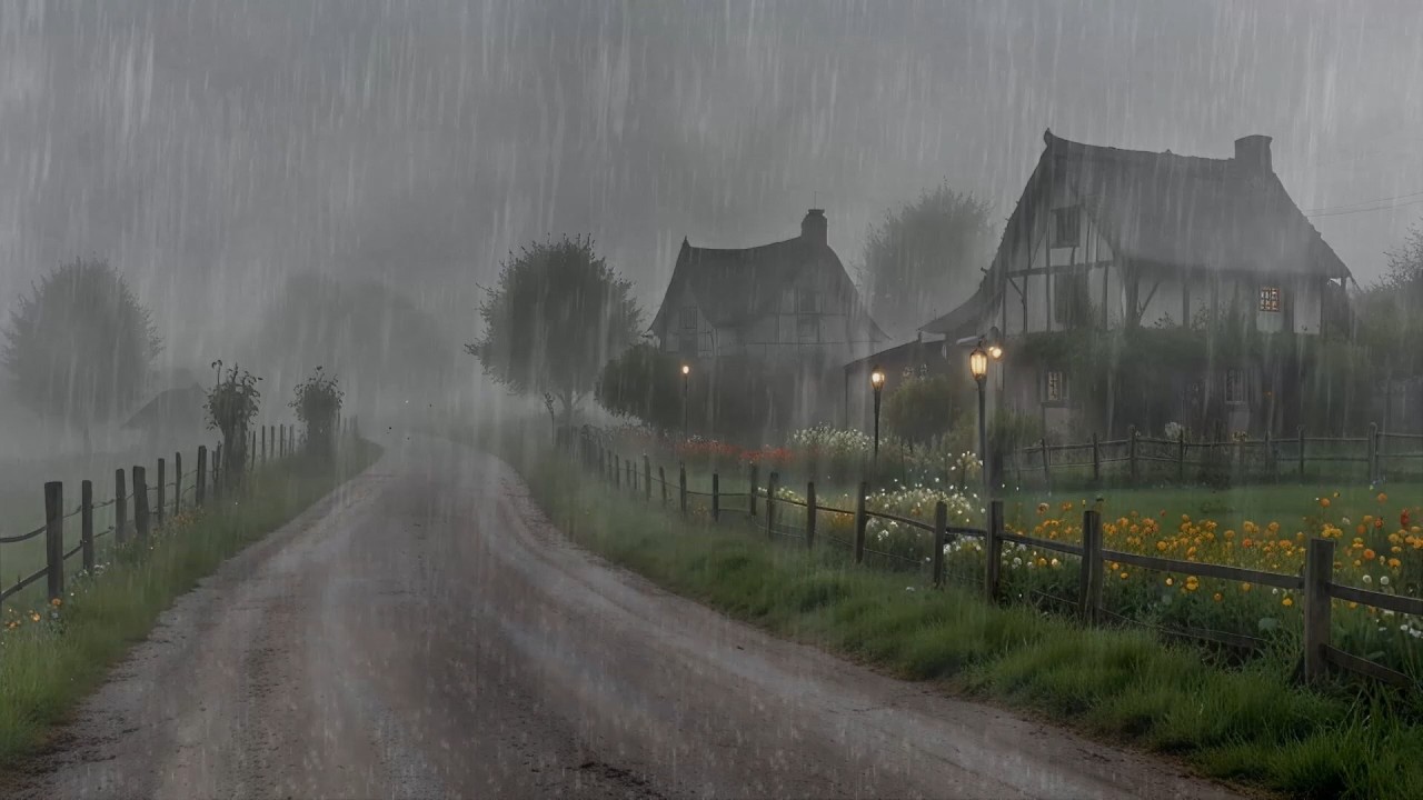 Peaceful Night Rain Sounds to Relax the Mind and Sleep Better | Rain Ambience