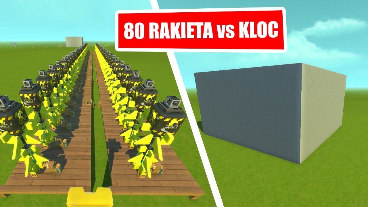 CZY TEN PROSTY BUNKIER PRZETRWA 80 RAKIET?! - SCRAP MECHANIC
