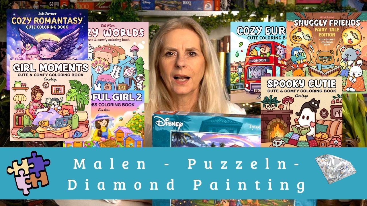 Update:  Malbücher für Erwachsene | Diamond Painting | Puzzle 🎨