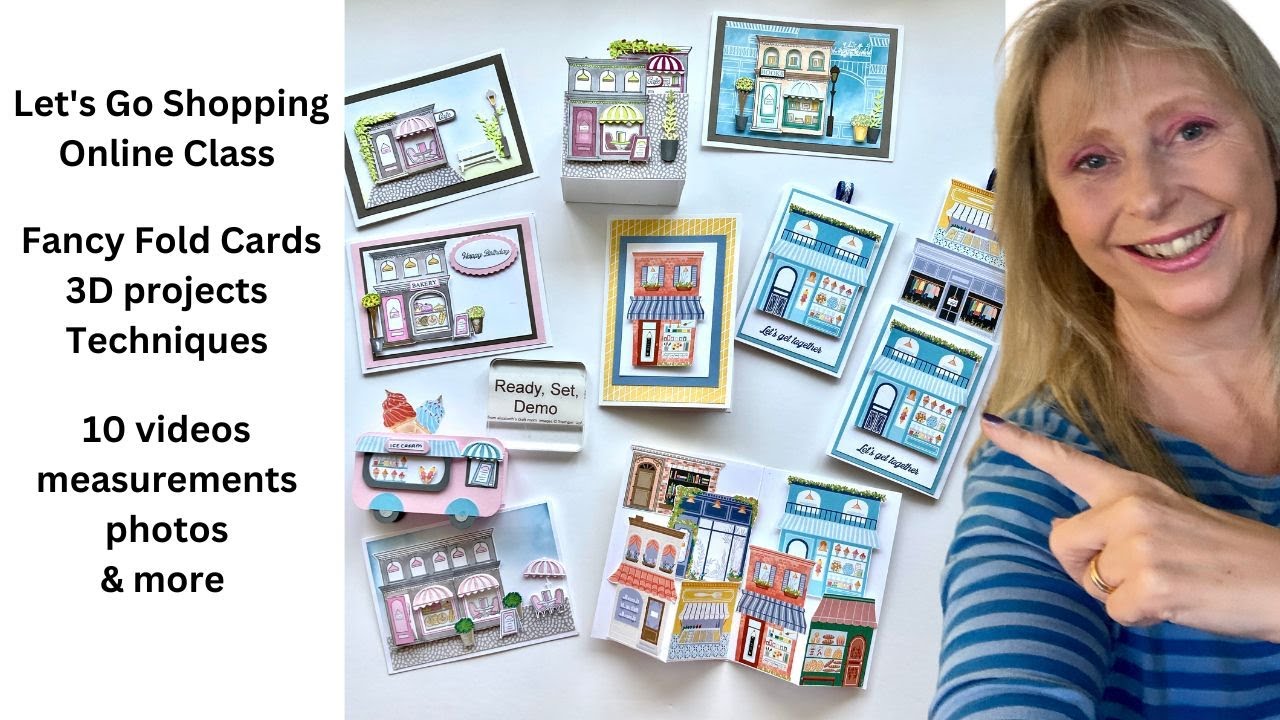 Let's Go Shopping Class - Featuring Les Shoppes DSP & Let's Go Shopping bundle from Stampin' Up!