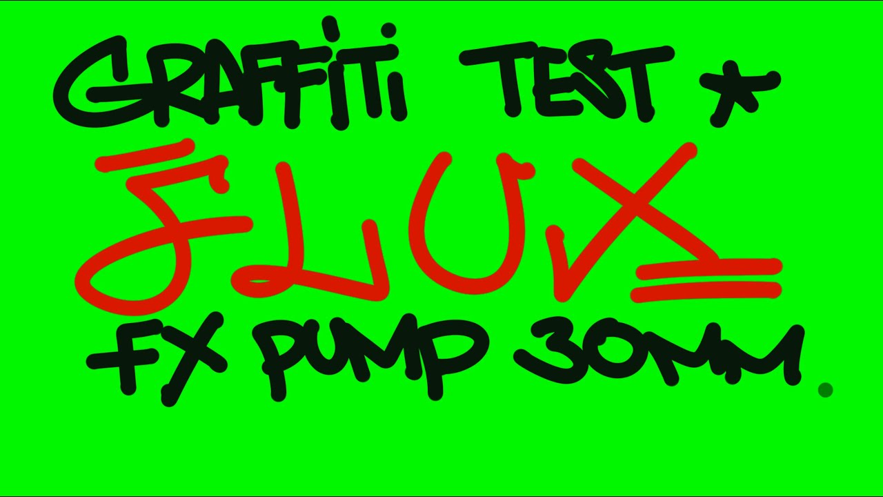 Graffiti review with Wekman / FLUX FX PUMP 300I 30 mm marker for tags