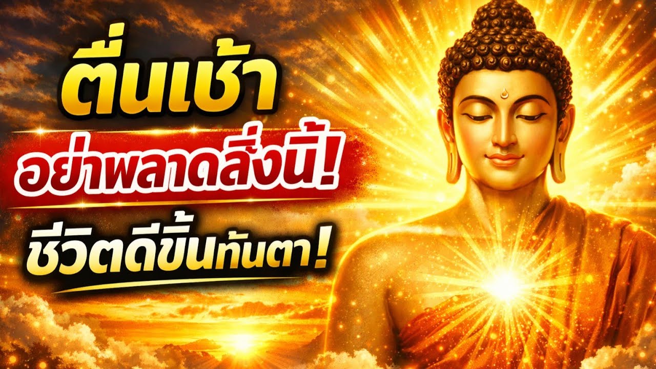บุญเริ่มตั้งแต่วินาทีแรกของเช้า ถ้าไม่พลาดสิ่งนี้ ชีวิตจะค่อยๆ ดีขึ้นทุกวัน#ธรรมะสอนใจ#ฟังธรรม