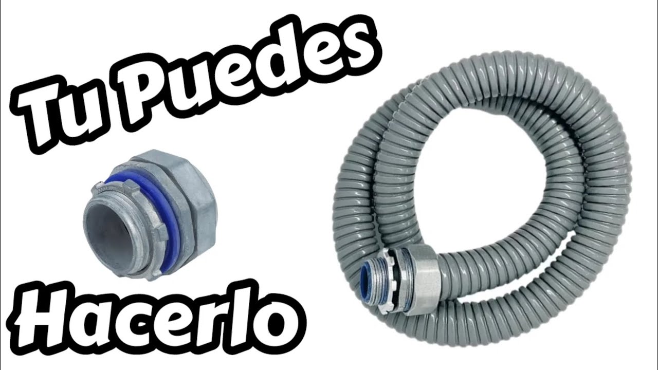 Cómo instalar el conector en la manguera licuatite para la instalación eléctrica.