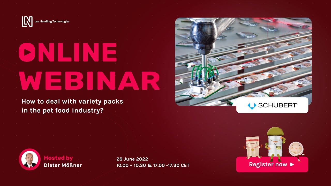 Fully automated variety pack process in the (pet) food industry - with Schubert Group - Lan Handling