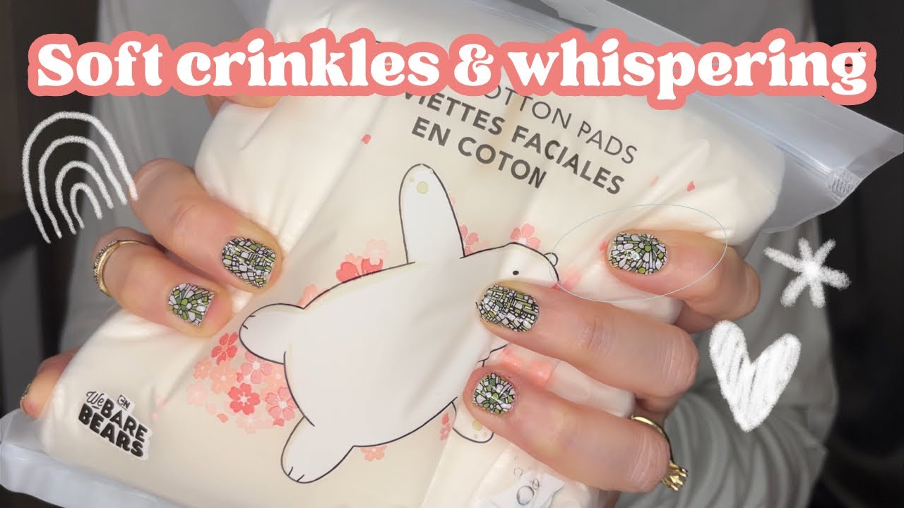 ASMR * Soft Plastic Crinkles 🤍 * Whispering * ASMRVilla