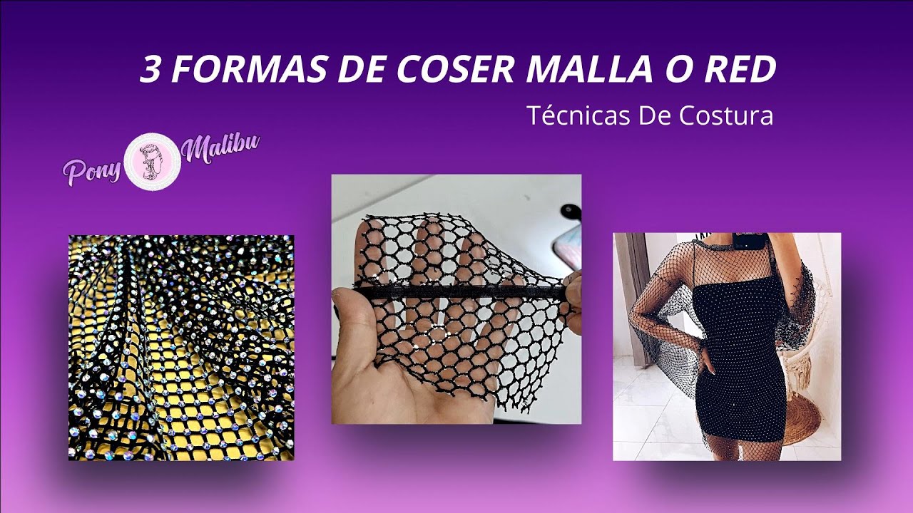 3 FORMAS DE COSER MALLA O RED || Tips y Técnicas  De Costura
