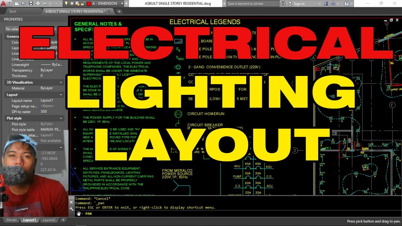 ELECTRICAL LIGHTING LAYOUT - AUTOCAD TUTORIAL (TAGALOG)