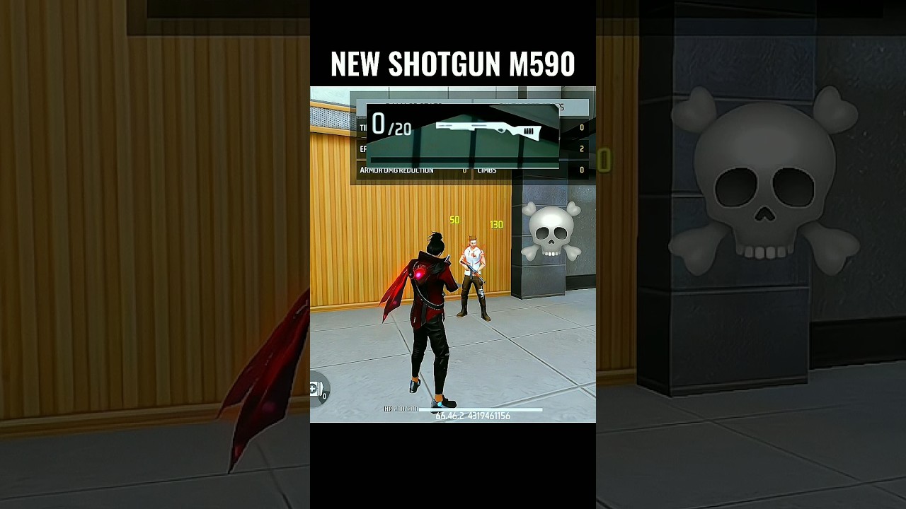New Shotgun M590🔥 Free Fire New Gun M590 Ability Test | ff OB46 Update #ffa2bgaming