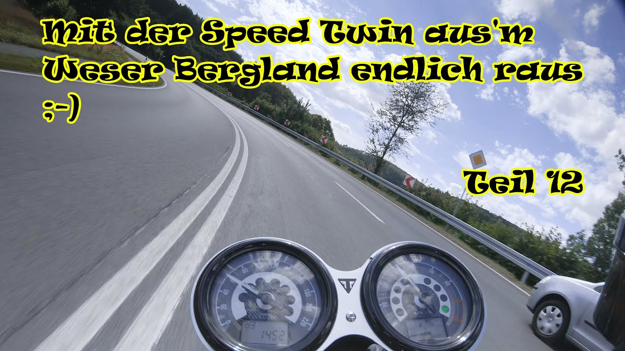 Triumph Speed Twin im Weser Bergland Teil 3 - #raw sound