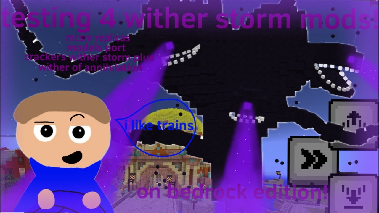 Testing 4 wither storm mods on bedrock!