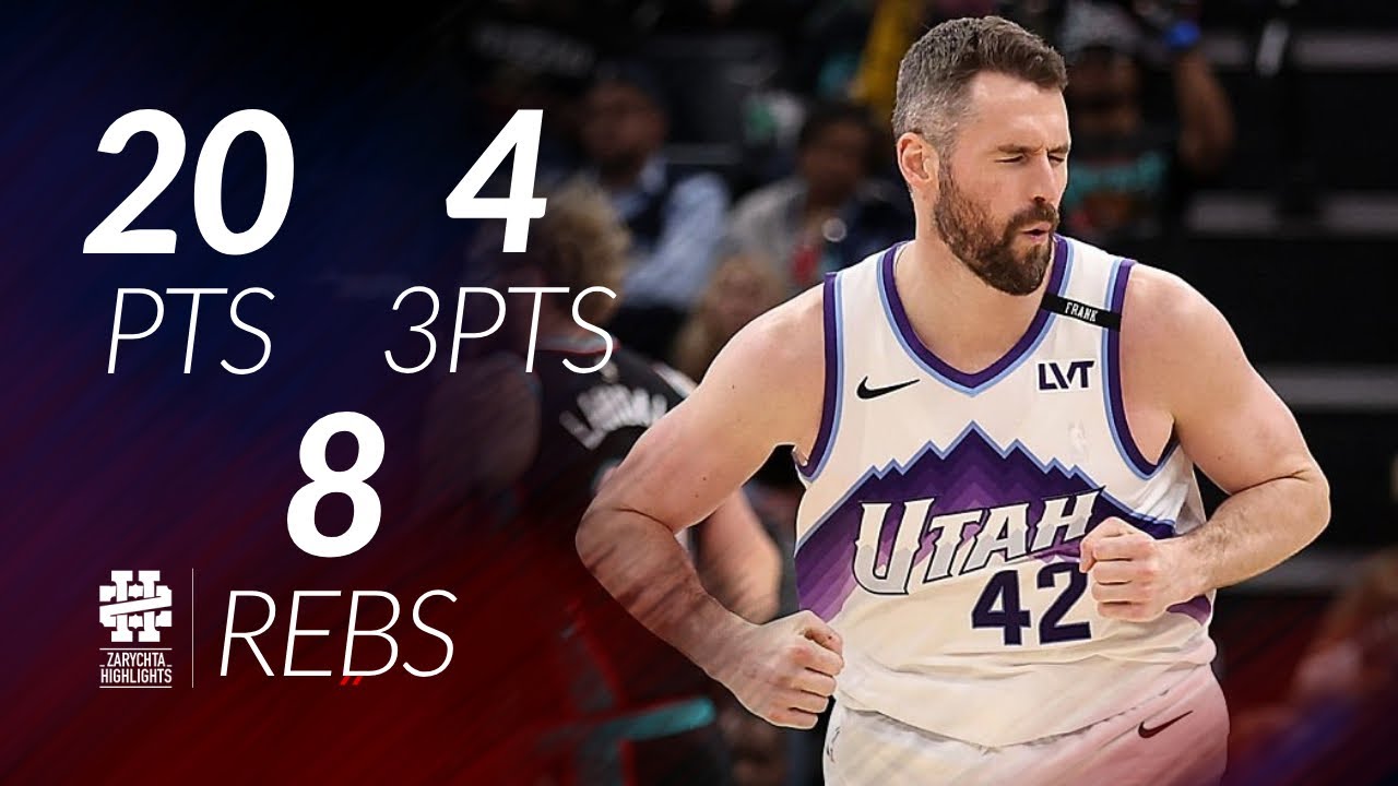 Kevin Love 20 pts 4 threes 8 rebs vs Grizzlies 25/26 season