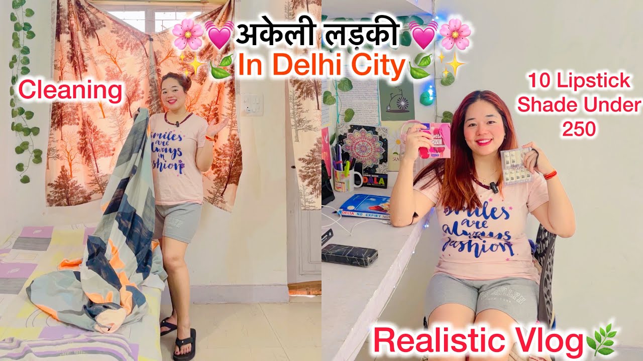 अकेली लड़की🌸In Delhi city🌿BLUE HEAVEN LIPSTICK 😍COLOURS SO PRETTY💓 मजा आगया💃🏼Life in Delhi💅🏼