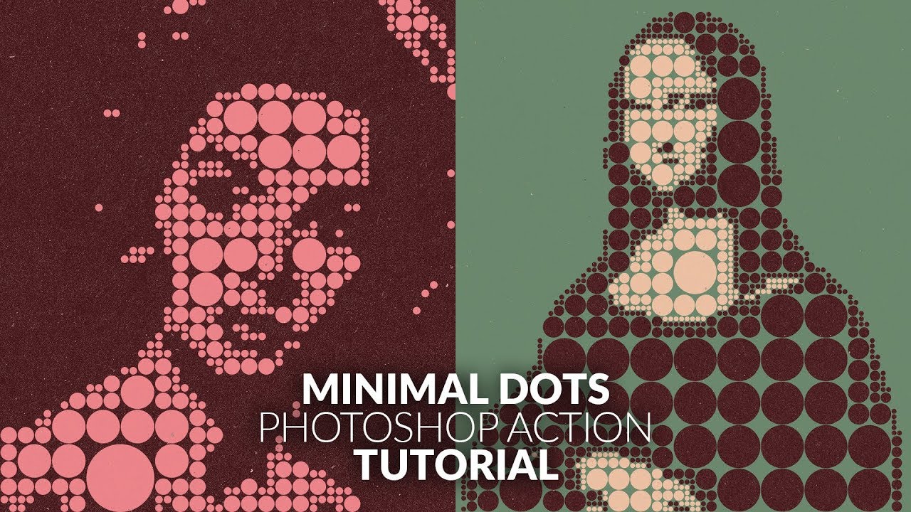 Change everything into dots. Minimal Dots Photoshop Action - Tutorial