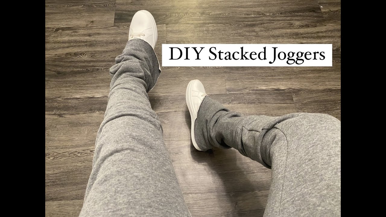 How to: DIY Stacked Joggers Tutorial