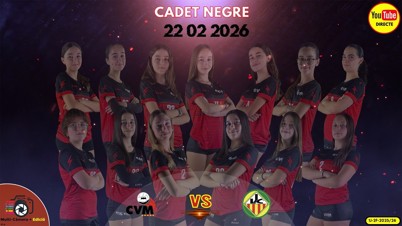 Club Volei Molins Negre VS  Club Joventut Les Corts Blanc -- Cadet --