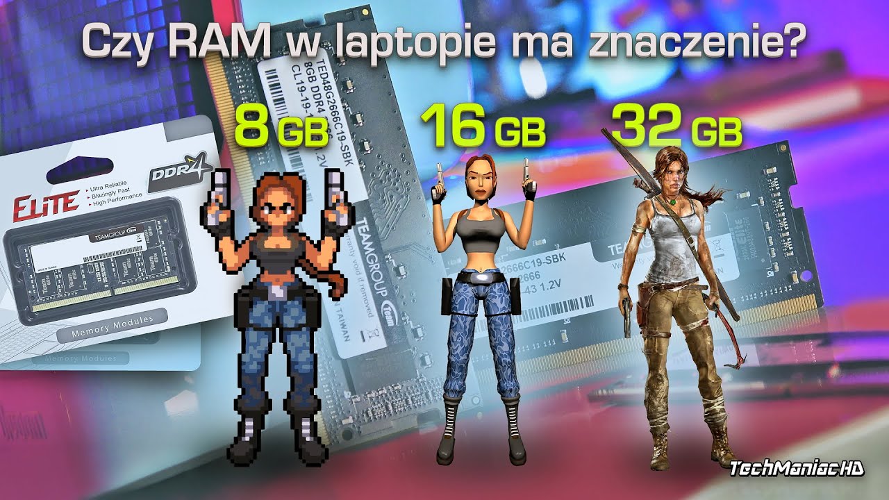 Czy RAM w laptopie ma znaczenie? 8, 16 czy może 32 GB? No i... Pamięć w Single czy Dual Channel? 😏