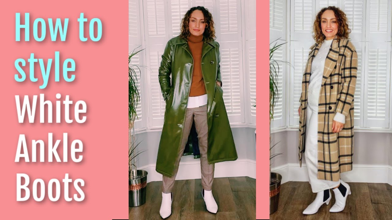 HOW TO STYLE THE WHITE ANKLE BOOT | Outfit ideas | Style guide | Winter whites | Ali & Nesh Edits