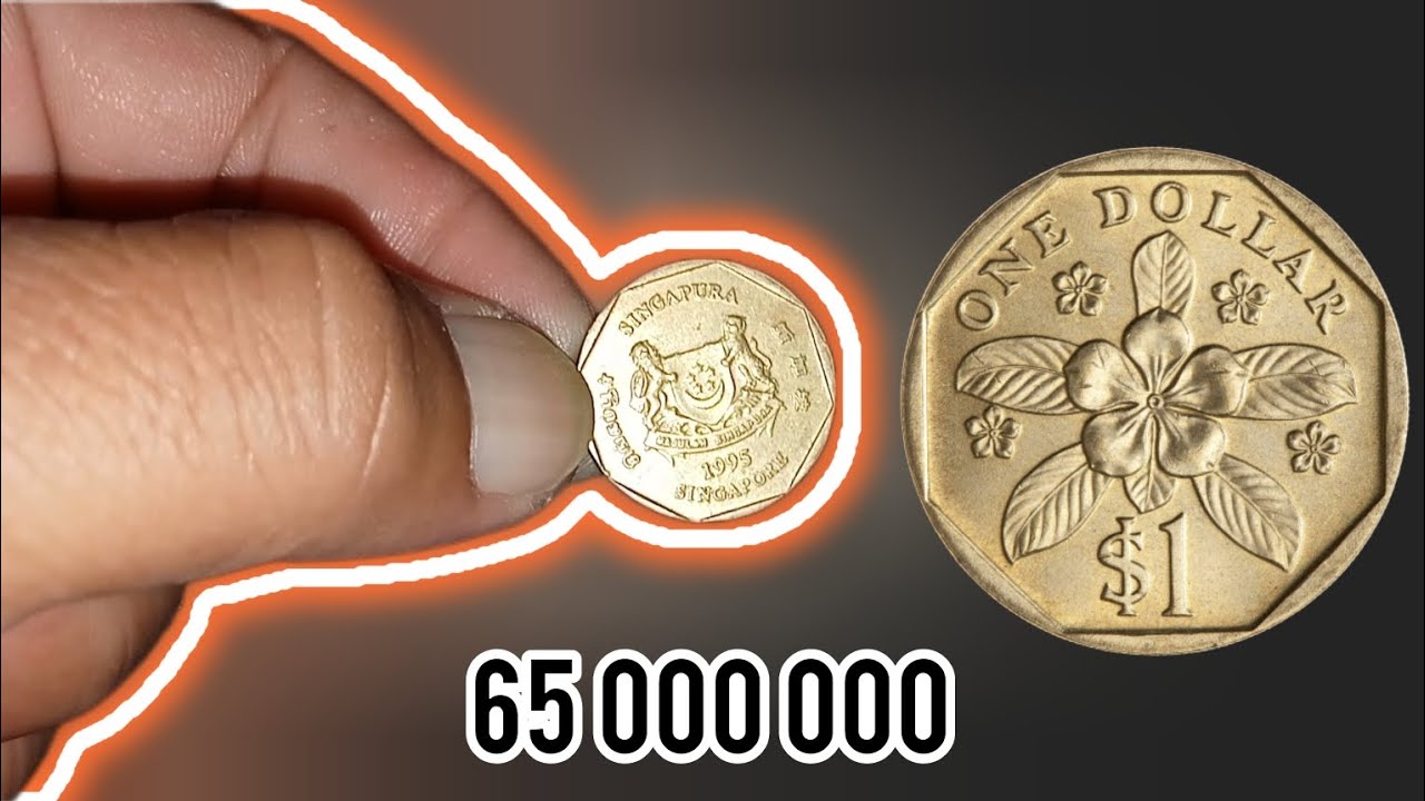 Singapura Coin $1 Dollar 1995 | 65.000.000 - Koin Kuno Singapore