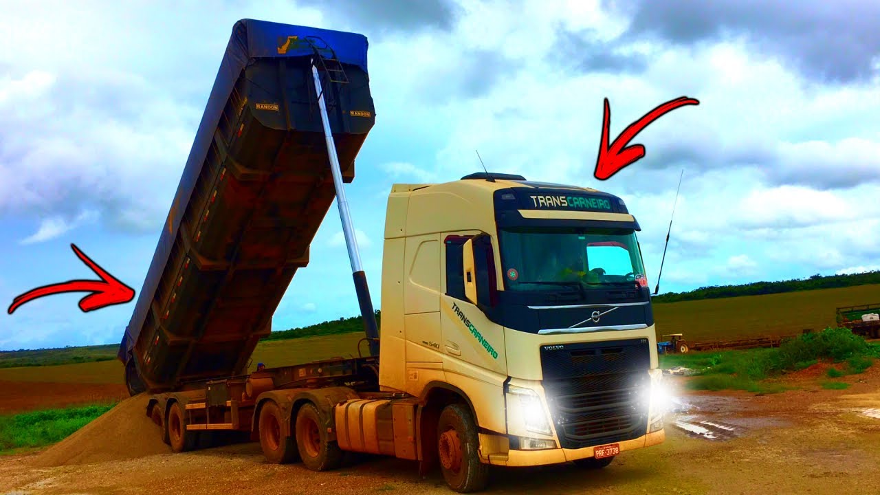 FOMOS DESCARREGAR..+VEJA COMO É O PROCESSO DO 9 EIXOS RODO CAÇAMBA😱