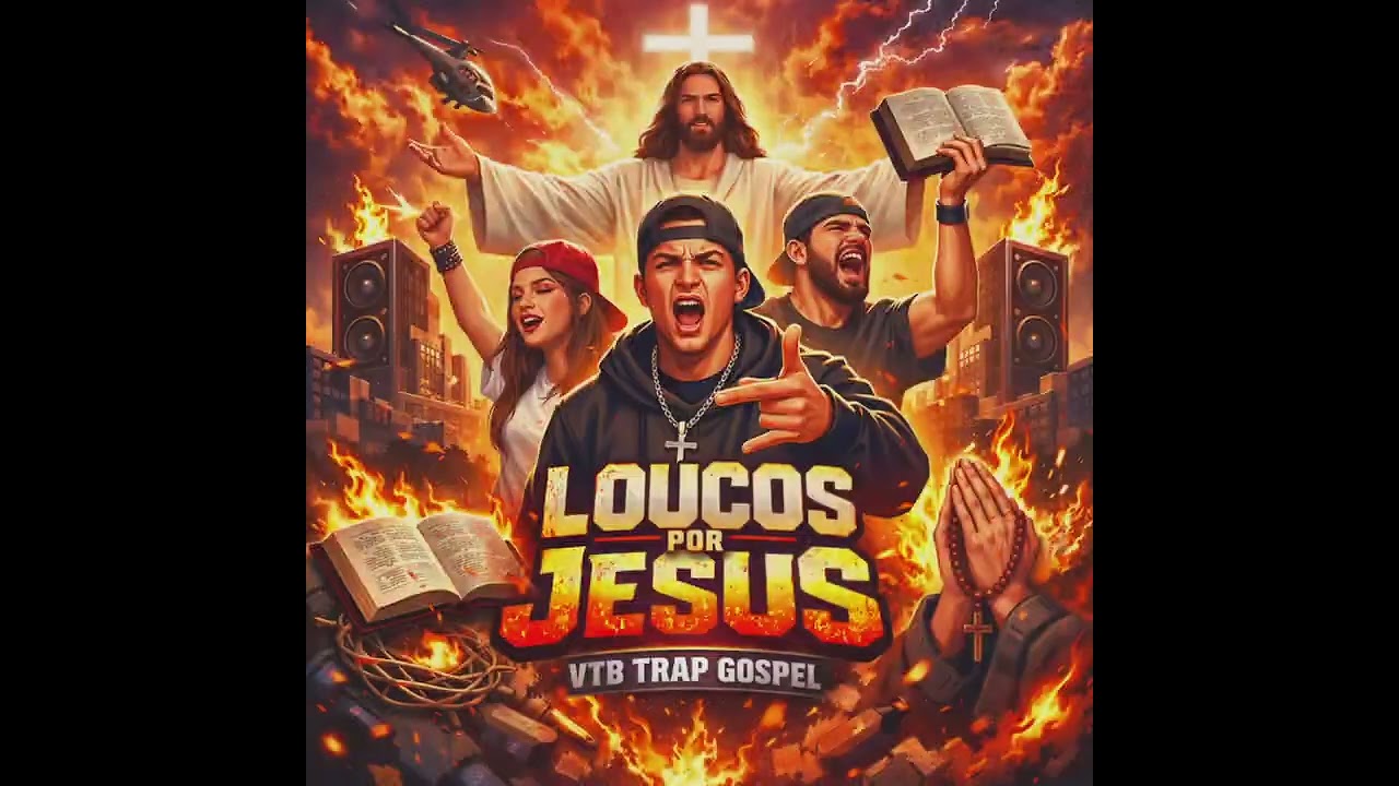 🔥 DESCRIÇÃO DO VÍDEO – LOUCOS POR JESUS (TRAP GOSPEL ANIMADO) 🔥
