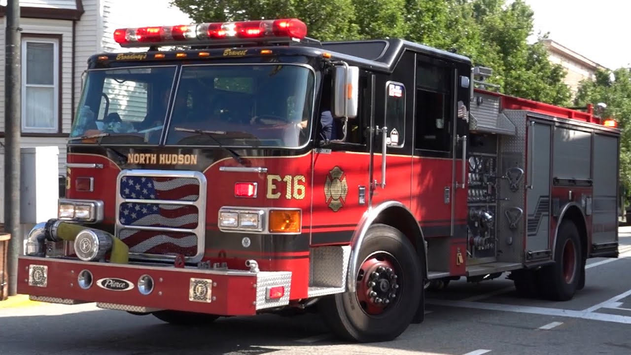 North Hudson Regional Fire & Rescue Engine 16 & Battalion 1 Responding 6/18/25
