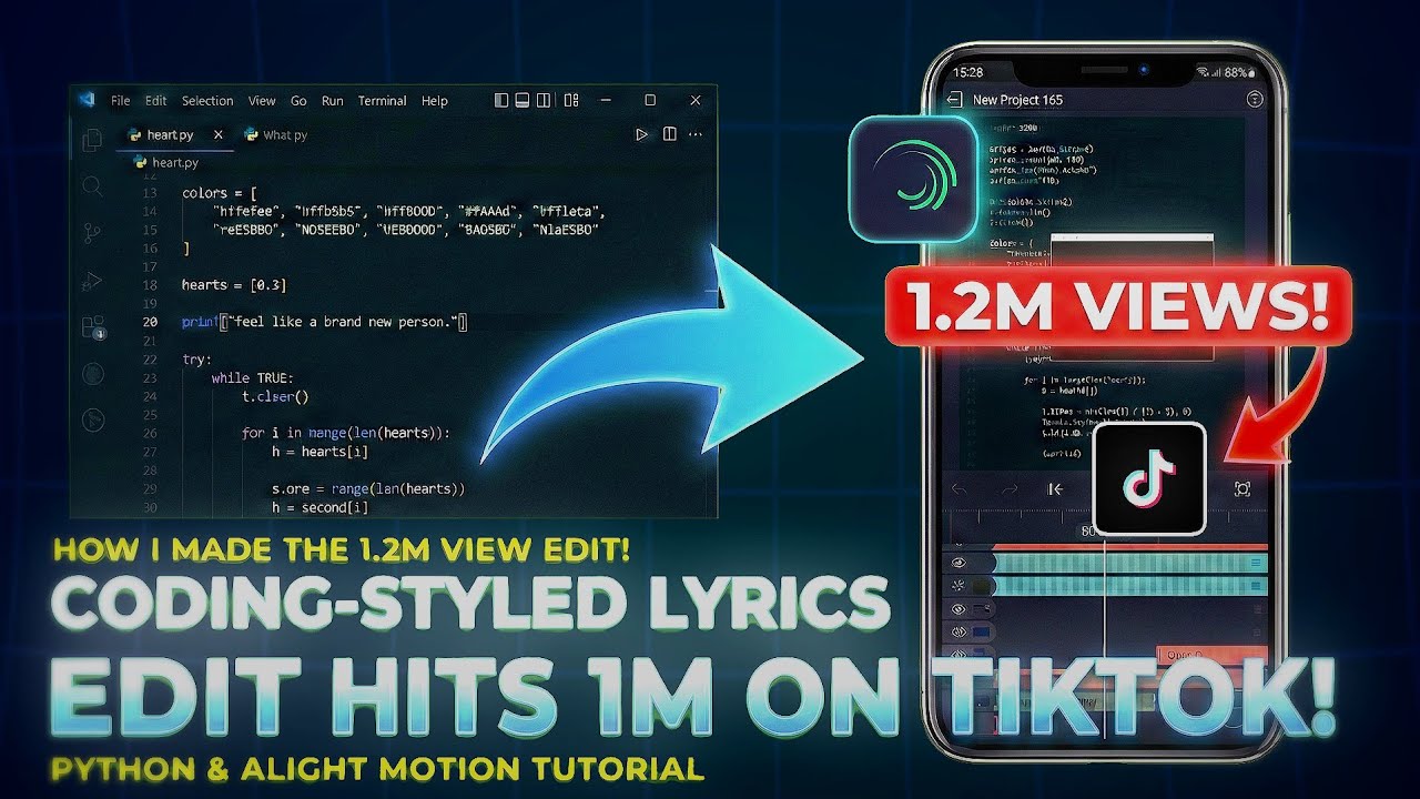 How I Made a Viral 1.2M View Code Edit on Tiktok (Tutorial)