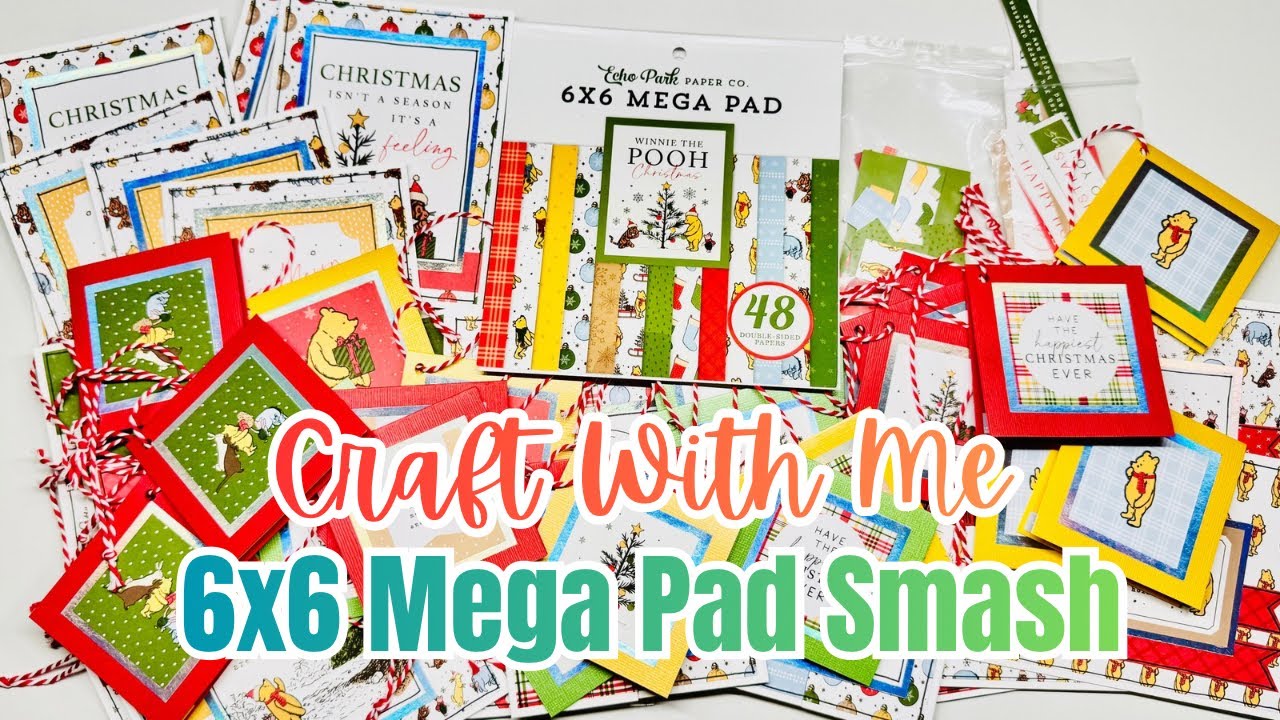 #PaperStashSmash Творите вместе со мной | 6x6 MEGA Pad Smash | 4 проекта + БЕСПЛАТНЫЕ ПОДАРКИ!