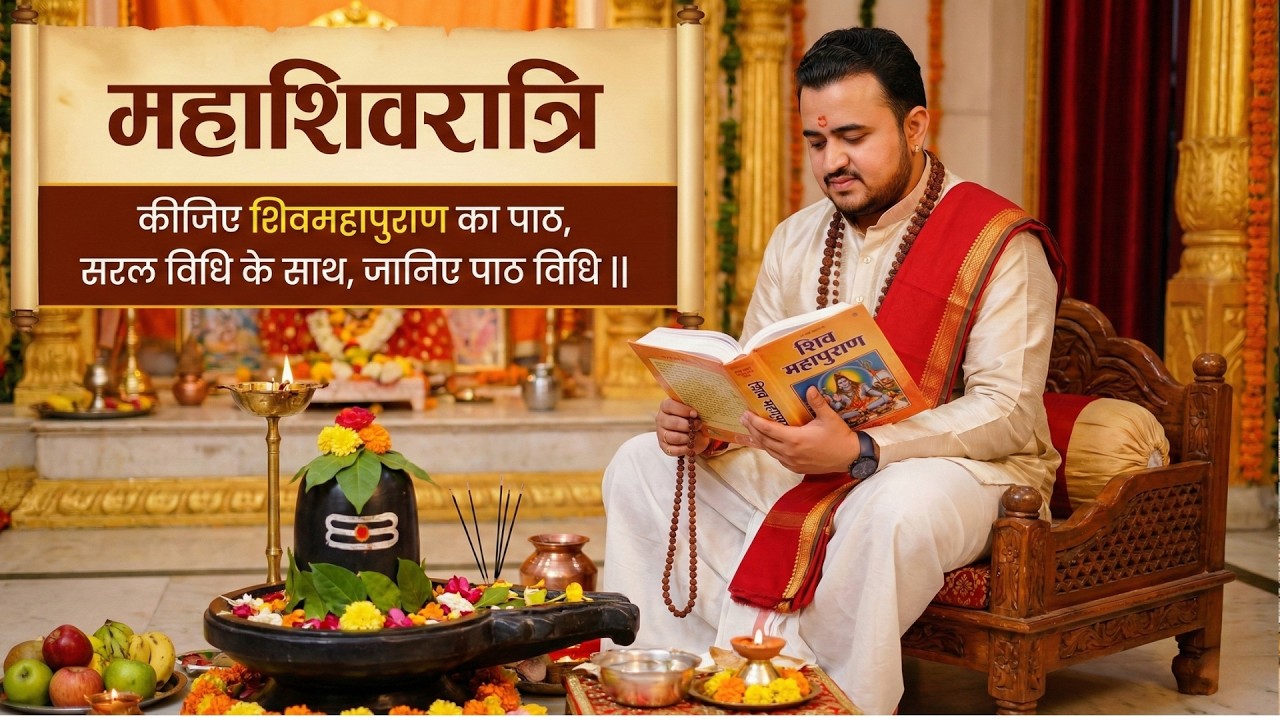 महा शिवरात्रि में शिव महापुराण पाठ कैसे करें? सम्पूर्ण 2400 श्लोकों का फल मलेगा | संनियम और लाभ |
