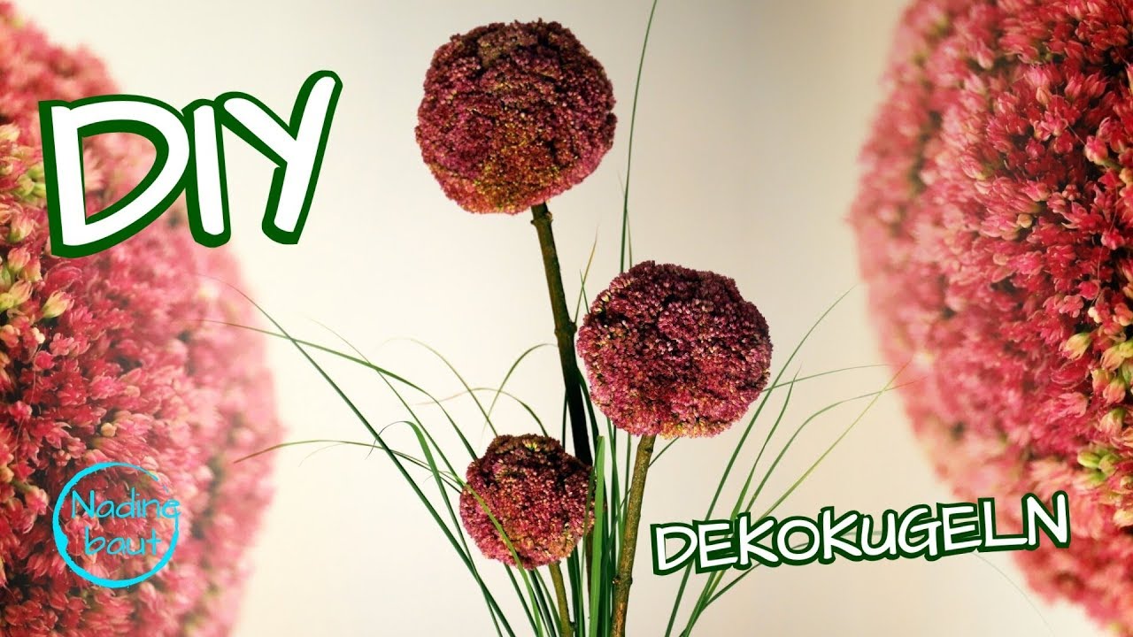 Dekokugeln - Leuchtkugeln selber machen - Herbstdeko aus Naturmaterial selber machen