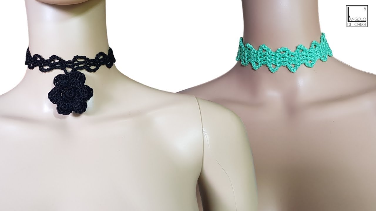 tutorial choker all'uncinetto 
