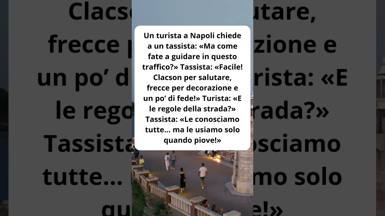 Traffico Italiano? Arte Pura 🚗😂 Barzelletta Divertente